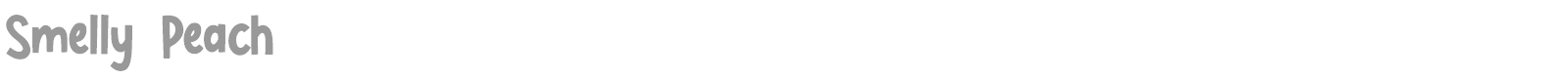 Smelly Peach font preview